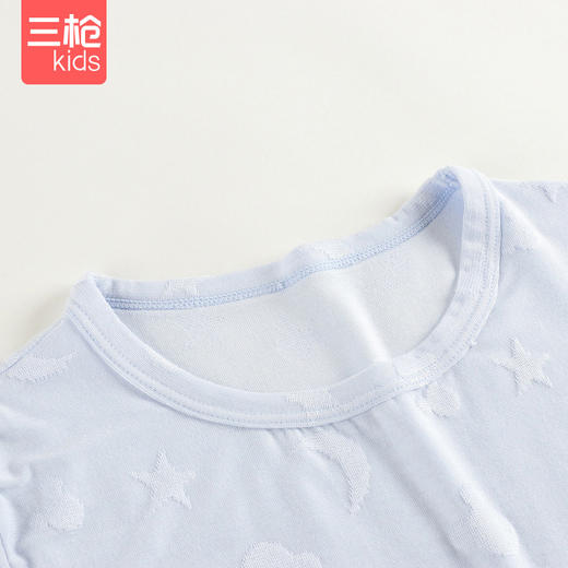 Threegun三枪 【舒莫代尔】大提花男童/女童少儿短袖儿童T恤衫-2D251A011 商品图2