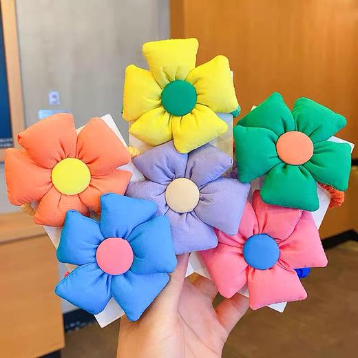 【百搭时尚又可爱】太阳花儿童糖果色系发绳 商品图0