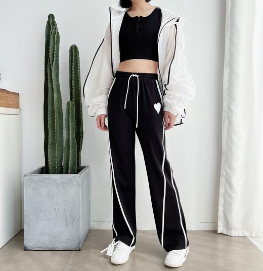 2022春季新款宽松高弹休闲裤运动裤女高腰显瘦垂坠感 商品图2