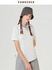 famecoco范可儿设计感短袖T恤女夏新款小众别致不规则上衣F223BB016 商品缩略图1