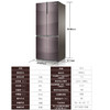 卡萨帝冰箱家用551升嵌入式4门十字对开门大容量风冷无霜不串味变频节能 极光紫BCD-551WDCPU1 商品缩略图4