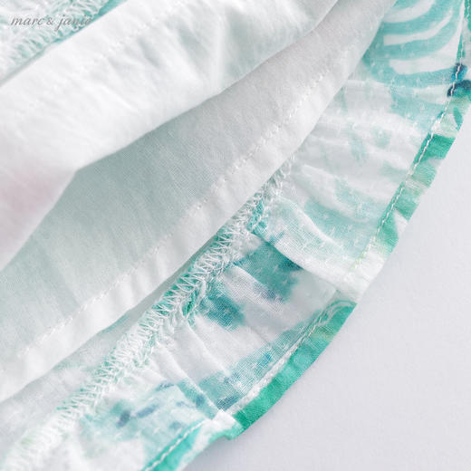 马克珍妮夏装新款 女童绿叶花边舒适纯棉短裤220661 商品图4