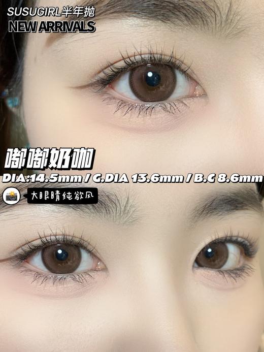 半年抛 susugirl  嘟嘟奶咖 直径14.5mm着色13.6mm 商品图3