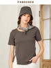 famecoco范可儿别致独特T恤修身显瘦新款时尚小衫女时髦洋气F223BB023 商品缩略图2
