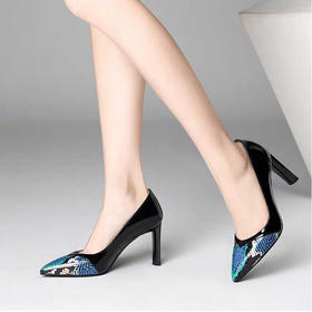 【时尚大方】保罗2022款女士真牛皮单鞋PLOLD005