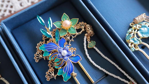 纯手作珐琅工艺发簪（全国大部分地区包邮） 商品图6