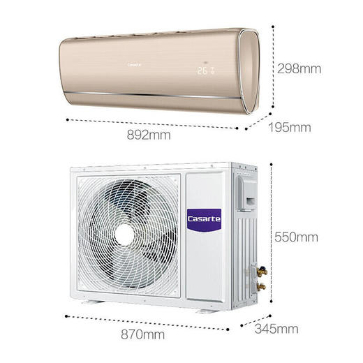 卡萨帝变频壁挂式空调 无菌呵护母婴级杀菌智慧自清洁天净空调CAS359YAA(81)U1 商品图4