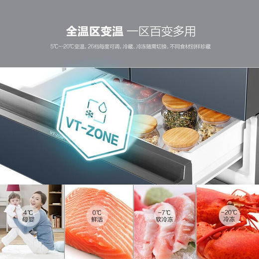海尔426升风冷变频多门冰箱BCD-426WDCEU1 商品图7
