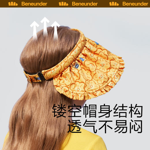 蕉下 儿童空顶防晒帽 遮阳帽 户外防紫外线大檐太阳帽 商品图4