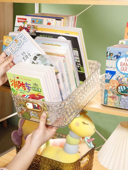 钻石纹绘本玩具收纳盒 商品图5