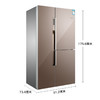 博世（BOSCH）569升 对开三门冰箱 大容量 混冷无霜 零度保鲜 玻璃面板BCD-569W(KAF96S62TI) 商品缩略图2