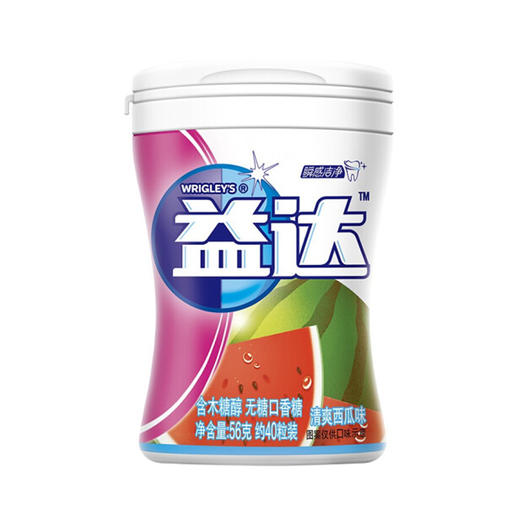 益达木糖醇无糖口香糖西瓜味56g/40粒 商品图0