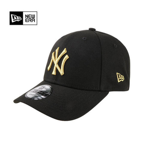 New Era纽亦华MLB纽约洋基队硬顶棒球帽男女NY遮阳弯檐鸭舌帽子 70335252-黑色 均码OSFA适合头围(56-62cm) 商品图0
