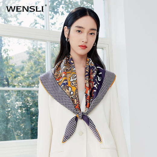 双面印花大方巾-花期 商品图2