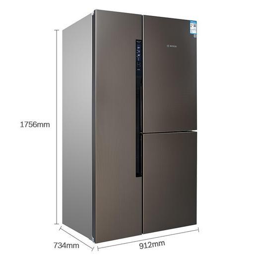 博世(BOSCH) 569升 混冷无霜对开三门家用对开门冰箱 维他保鲜 BCD-569(WKAF96A46TI) 商品图1