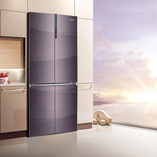 卡萨帝冰箱家用551升嵌入式4门十字对开门大容量风冷无霜不串味变频节能 极光紫BCD-551WDCPU1 商品图2