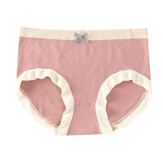 黛唯梵新款现货纯色无痕中腰女三角裤高弹石墨烯纯棉档精品盒装女士内裤国庆清明出游 商品图4