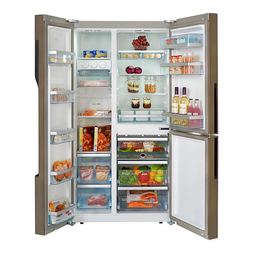 博世(BOSCH) 569升 混冷无霜对开三门家用对开门冰箱 维他保鲜 BCD-569(WKAF96A46TI) 商品图2