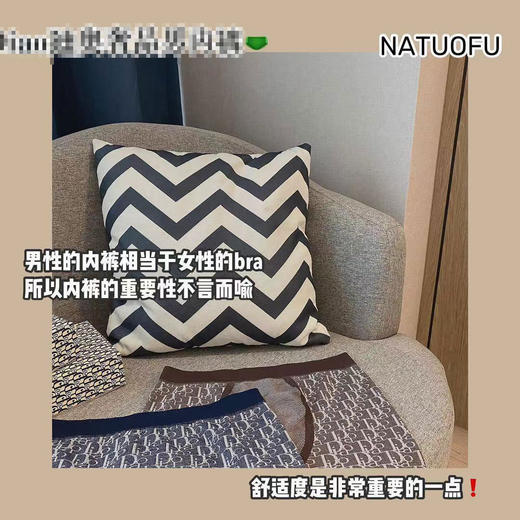 黛唯梵2022新款纳托夫廸奥奢品男士无缝内裤轻薄裸感超柔礼盒装男士内裤国庆清明出游 商品图3