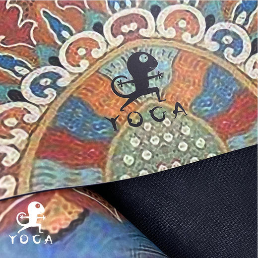 壁虎新款【蓝羽】天然橡胶印花瑜伽垫 【5天发货】 商品图6