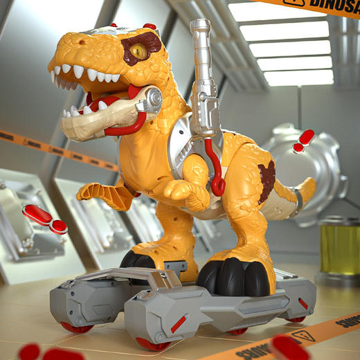 恐龙平衡滑行车儿童滑滑车宝宝学步车喷雾霸王龙大号男孩玩具小演员 商品图1