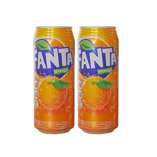 日本进口可口可乐Fanta芬达橙子味汽水碳酸饮料网红夏日饮品500ml 商品图2