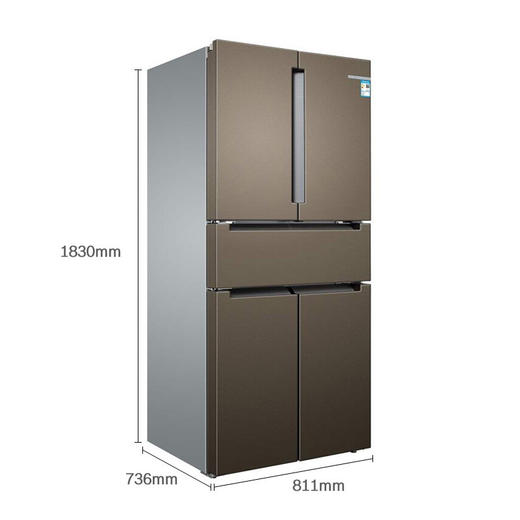 博世(Bosch)469升无霜零度中字门五门多门保鲜冰箱 BCD-469W(KFN86A246C) 商品图1