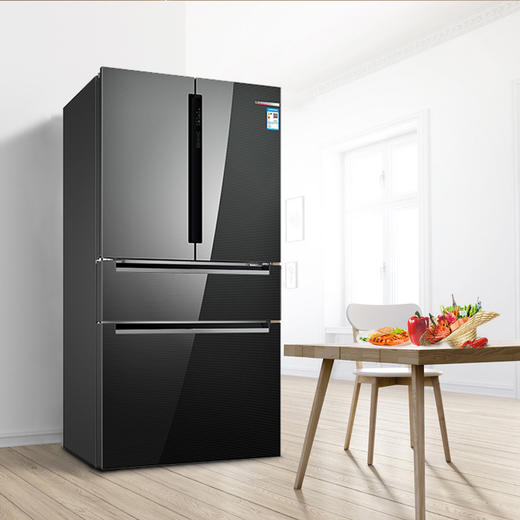 博世 562升 多门冰箱 一级能效风冷无霜 零度维他保鲜美妆冰箱双压缩机制冷清新净风KFN96PA56C 商品图1