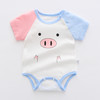 【纯棉短袖包屁衣】宝宝三角哈衣夏季连体衣婴儿新生儿包屁衣短袖夏装衣服纯棉爬服 商品缩略图12