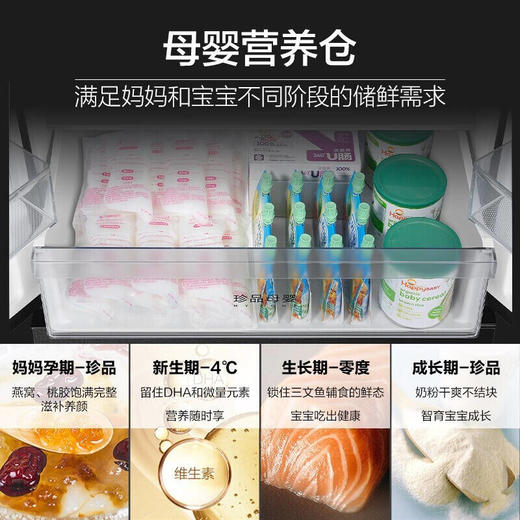 海尔冰箱十字对开门四门双开多门大容量双变频风冷无霜BCD-549WSCEU1 商品图5