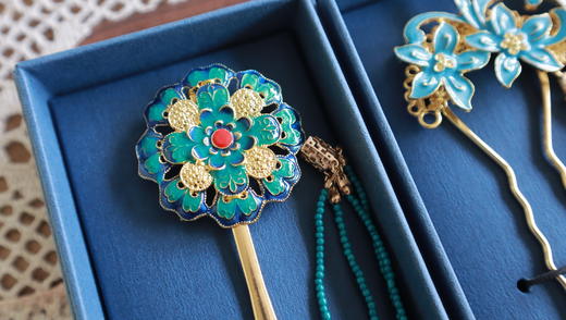 纯手作珐琅工艺发簪（全国大部分地区包邮） 商品图7