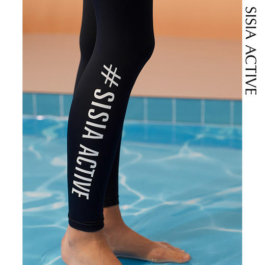 sisia2022新款冲浪潜水沙滩防晒长裤女运动瑜伽紧身裤显瘦腿泳裤 商品图1