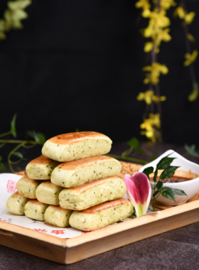 菠菜手指馍(3个)