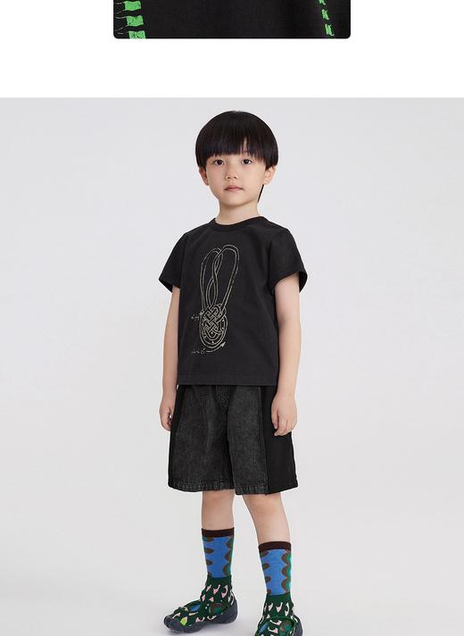 江南布衣童装  22年夏装新款短袖T恤  1M3110040 商品图5