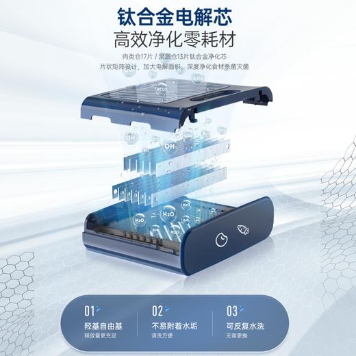 摩飞果蔬清洗机家用食材净化机蔬菜水果净化器蔬果清洗神器 去农残消毒烘干 双仓清洗 MR2061 商品图4