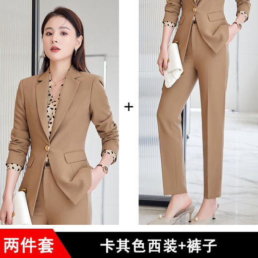 减龄气质，新款时尚显瘦小西装小脚长裤职业两件套XZ-YXZ8020 商品图11