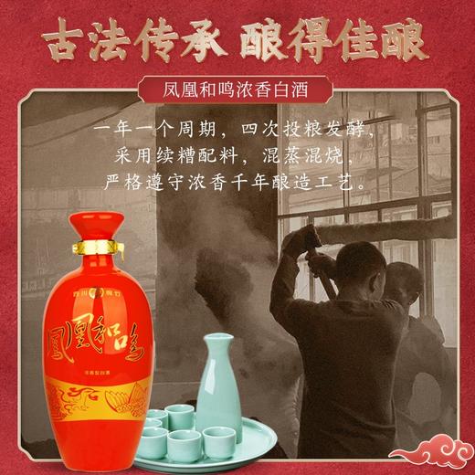 凤凰和鸣浓香白酒 500ml 一件装 52度 商品图0