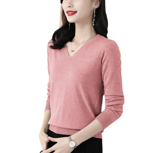 MZ117549低领毛衣女2022春秋很仙的心机上衣设计感内搭长袖洋气针织打底衫 商品图4