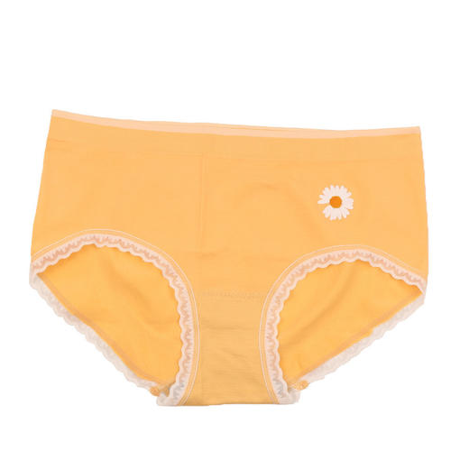 黛唯梵日系盒装小雏菊导湿裤板蓝根石墨烯裤裆透气中腰无痕三角内裤女国庆清明出游 商品图4