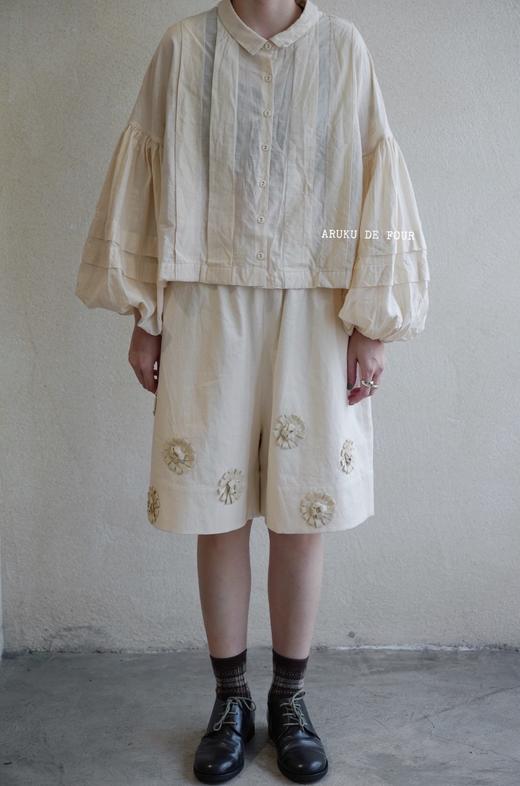 ECOLEDECURIOSITES 条纹棉麻府绸上衣(Made in France) 商品图0