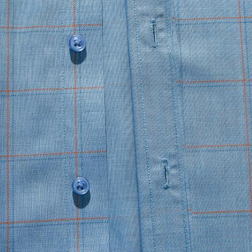 【专柜定制刺绣】罗蒙春夏莫代尔长袖衬衫男士商务休闲通勤百搭格子衬衣男 商品图5