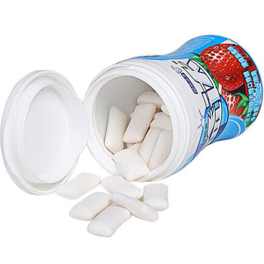 益达木糖醇无糖口香糖草莓味56g/40粒 商品图2