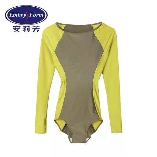 安莉芳新品长袖三角连体泳衣女士沙滩修身遮肚夏季泳装ES00150 商品图1