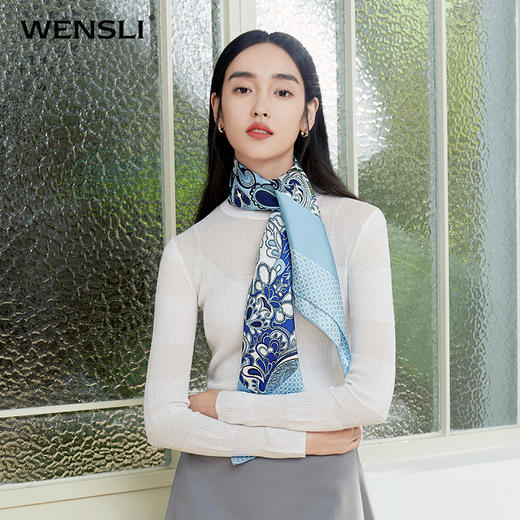 双面印花大方巾-花期 商品图1