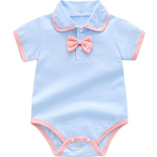 【纯棉短袖包屁衣】宝宝三角哈衣夏季连体衣婴儿新生儿包屁衣短袖夏装衣服纯棉爬服 商品图4