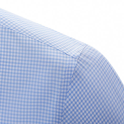 【专柜定制刺绣款】罗蒙春夏长袖衬衫男士商务通勤百搭竹纤维格子衬衣 商品图6