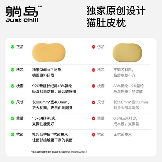 躺岛猫肚皮枕经典款枕头 商品图5