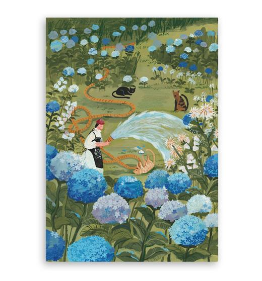 须臾｜『绣球花开』a3外框裱微喷画 商品图0