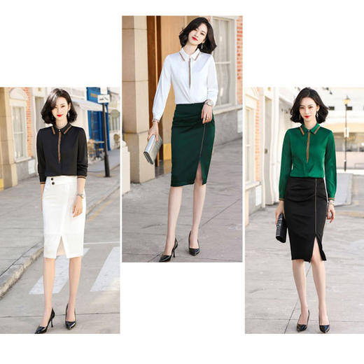 优雅质感衬衫上衣,洋气时尚职业气质打底衬衣XZ-HVN2128 商品图3