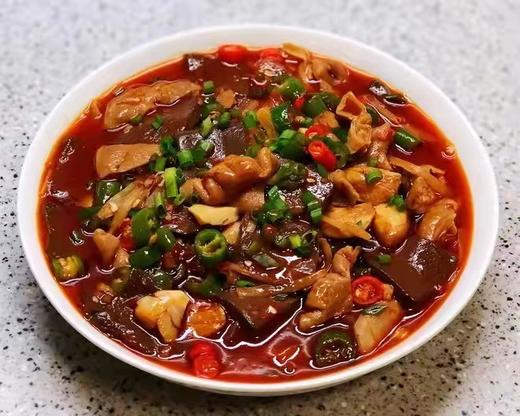 鸭血烧肥肠(份) 商品图0